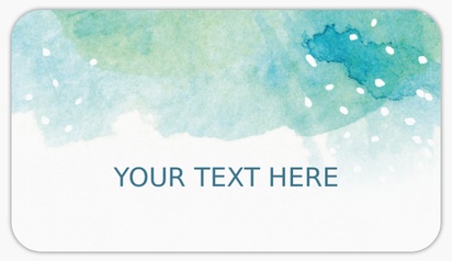 Design Preview for Design Gallery: Modern & Simple Custom Stickers, Rounded Rectangle   8.7 x 4.9 cm