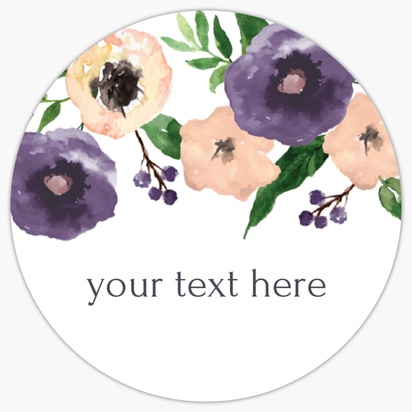 Design Preview for Templates for Floral Sheet Stickers 