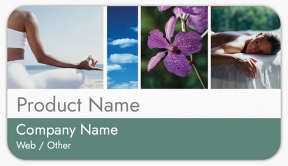 Design Preview for Design Gallery: Yoga & Pilates Product Labels on Sheets, Rounded Rectangle 8.7 x 4.9 cm