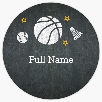 Design Preview for Templates for Sports Sheet Stickers 