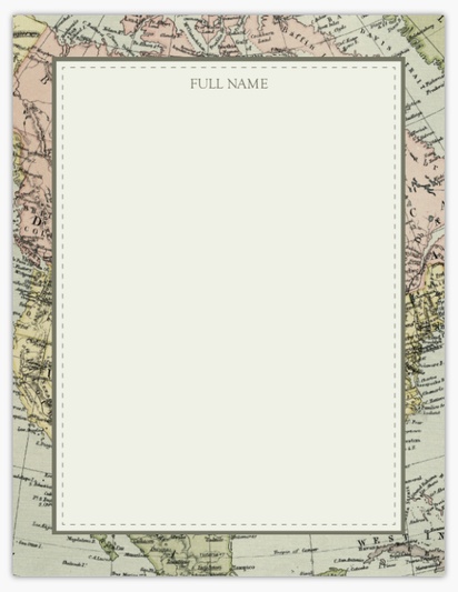 Design Preview for Design Gallery: Travel & Accommodation Notepads
