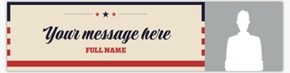 Design Preview for Design Gallery: Patriotic & Military Vinyl Banners, 76 x 305 cm