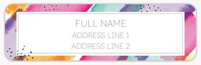 Design Preview for Design Gallery: Bold & Colourful Return Address Labels