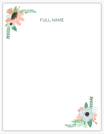 A 초기 botanicals white gray design for Events