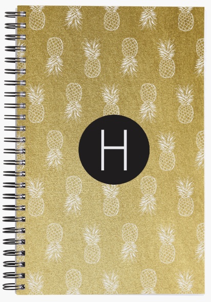 A pattern pineapples black cream design for Modern & Simple
