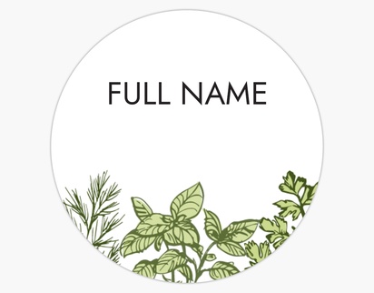 Design Preview for Design Gallery: Food & Beverage Custom Stickers, Round   3.8 x 3.8 cm