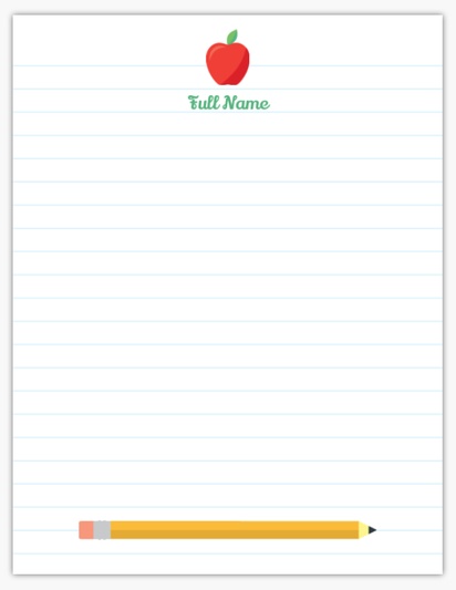 Design Preview for Design Gallery: Education & Child Care Notepads