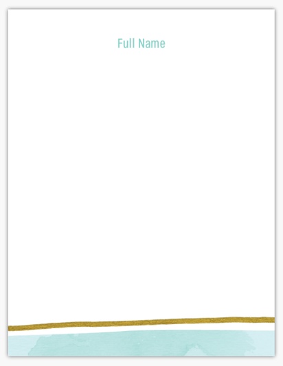 Design Preview for  Notepads Templates, 4" x 5.5"