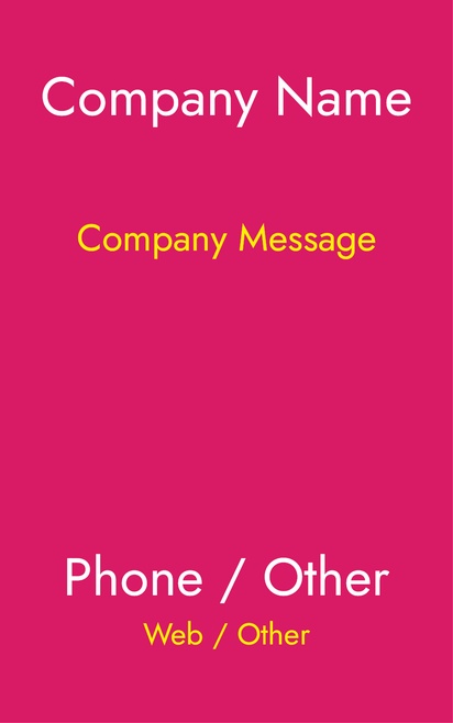 A typografische grafisch ontwerp red pink design for Art & Entertainment
