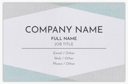 Design Preview for Design Gallery: Finance & Insurance Linen Business Cards