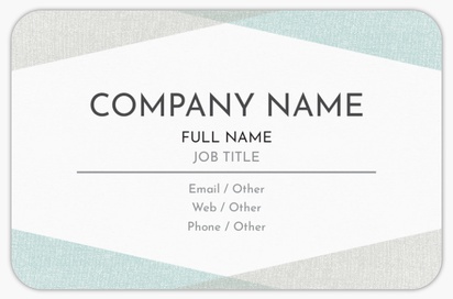 Design Preview for Design Gallery: Business Services Rounded Corner Business Cards, Rounded Standard (85 x 55 mm)