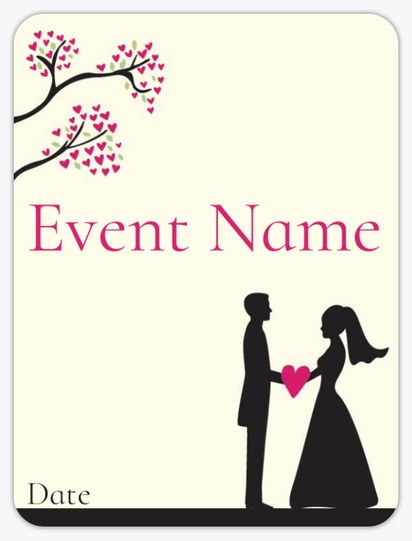 Design Preview for Templates for Wedding Events Sheet Stickers 