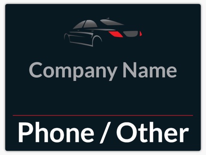 Design Preview for Auto Rental Car Magnets Templates, 18" x 24"