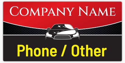 Design Preview for Auto Dealers Car Magnets Templates, 12" x 24"