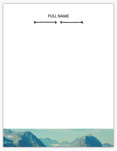 Design Preview for Design Gallery: Travel & Accommodation Notepads