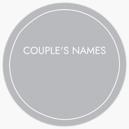 A candidate typographie gray design for Wedding