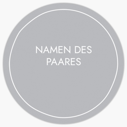 Designvorschau für Designgalerie: Personalisierte Aufkleberbögen Dezent, 7,6 x 7,6 cm Kreis