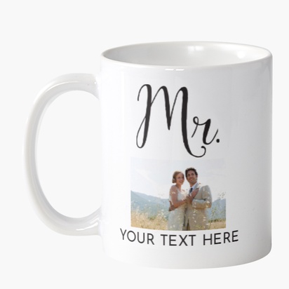 Design Preview for Wedding Custom Mugs Templates, 2-Sided