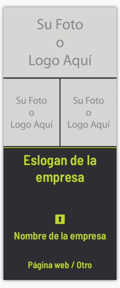 Un vertical 3 fotos diseño amarillo gris con 3 imágenes