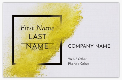 Design Preview for Design Gallery: Painting (Art) Linen Business Cards