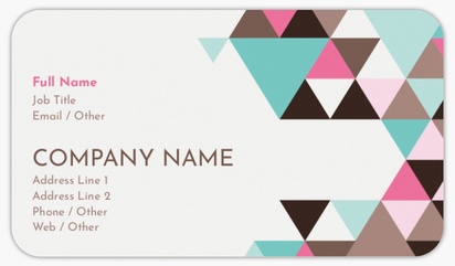 Design Preview for Design Gallery: Bold & Colourful Rounded Corner Visiting Cards