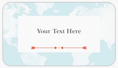 Design Preview for Design Gallery: Travel & Accommodation Custom Stickers, Rounded Rectangle   8.7 x 4.9 cm