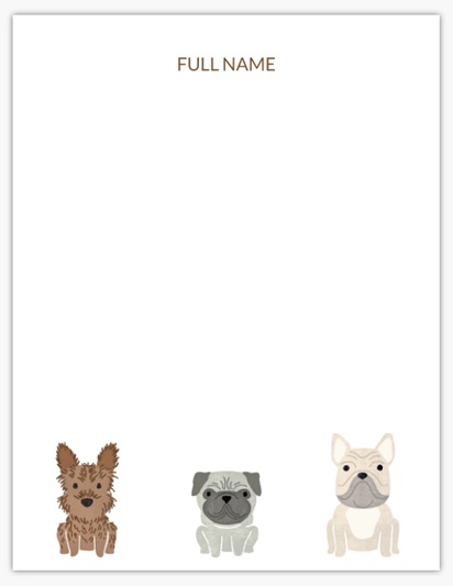 Design Preview for Fun & Whimsical Notepads Templates, 4" x 5.5"