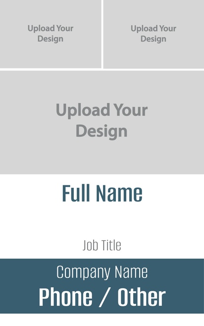 A simple vertical gray design with 3 uploads