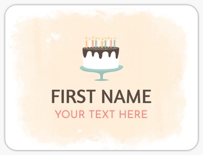 Design Preview for Templates for Birthday Sheet Stickers 