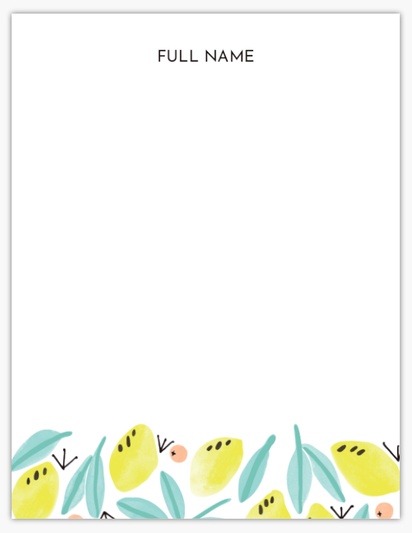 A back to school whimsical white yellow design
