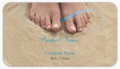 Design Preview for Design Gallery: Nail Salons Product Labels on Sheets, Rounded Rectangle 8.7 x 4.9 cm