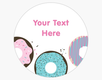 Design Preview for Design Gallery: Food & Beverage Custom Stickers, Round   7.6 x 7.6 cm