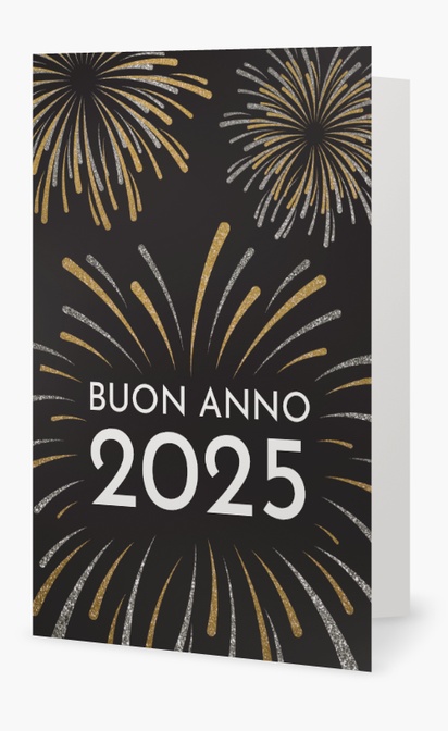 Anteprima design per Galleria di design: Biglietto d’auguri per Anno Nuovo, 18.2 x 11.7 cm  Piegato