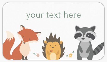 Design Preview for Design Gallery: Animals Custom Stickers, Rounded Rectangle   8.7 x 4.9 cm