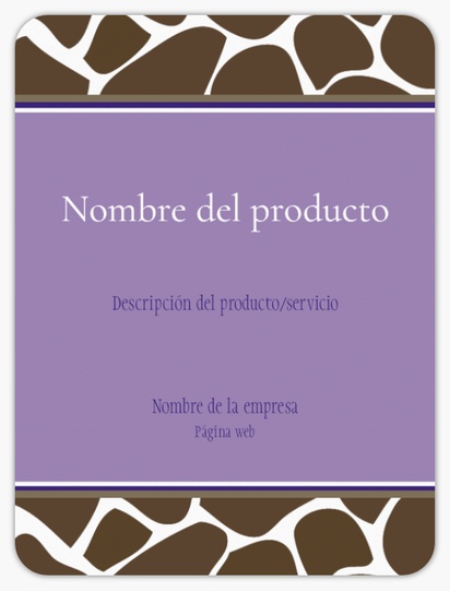 Vista previa del diseño de Galería de diseños de etiquetas para productos en hoja para audaz y colorido, Rectangular con esquinas redondeadas 10 x 7,5 cm