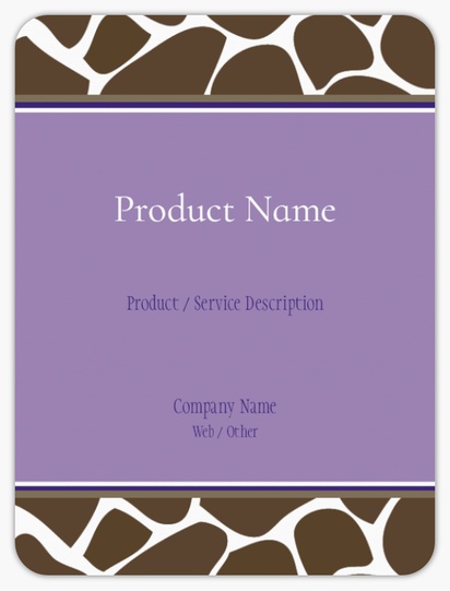 Design Preview for Design Gallery: Modern & Simple Product Labels on Sheets, Rounded Rectangle 10 x 7.5 cm