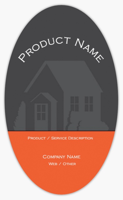 Design Preview for Design Gallery: Finance & Insurance Product & Packaging Labels, Oval  12.7 x  7.6 cm 