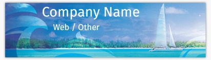 Design Preview for Templates for Boats & Maritime Bumper Stickers , Rectangle - 7.6 x 27.9 cm