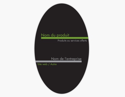 Aperçu du graphisme pour Galerie de modèles : feuilles d’étiquettes de produits pour audacieux et coloré, Ovale 12,7 x 7,6 cm