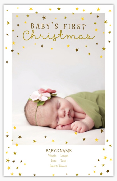 A 1 image christmas baby yellow brown design for Type with 1 uploads