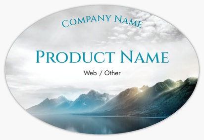 Design Preview for Design Gallery: Photography Product Labels, 7.6 x 5.1 cm Oval