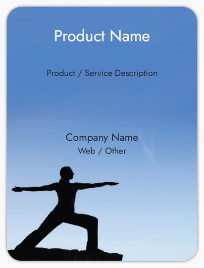 Design Preview for Design Gallery: People & Characters Product Labels, 10.2 x 7.6 cm Rounded Rectangle