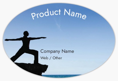 Design Preview for Design Gallery: People & Characters Product Labels, 7.6 x 5.1 cm Oval