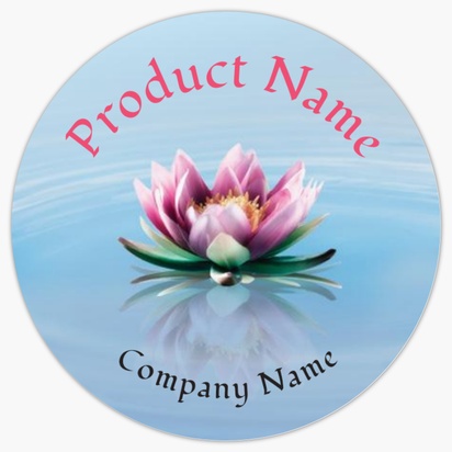 Design Preview for Design Gallery: Nature & Landscapes Product Labels, 3.8 x 3.8 cm Circle