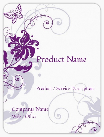 Design Preview for Design Gallery: Beauty Consulting & Pampering Product Labels on Sheets, Rounded Rectangle 10 x 7.5 cm