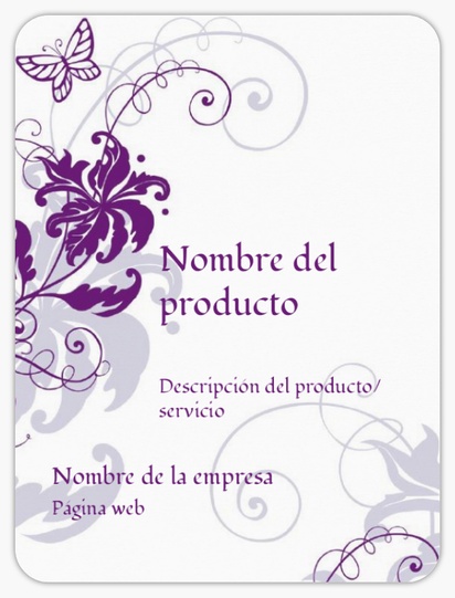 Vista previa del diseño de Galería de diseños de etiquetas para productos en hoja para tiendas, Rectangular con esquinas redondeadas 10 x 7,5 cm