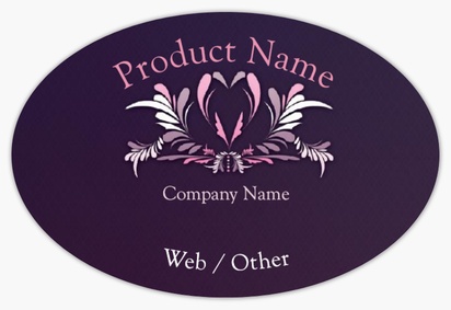 Design Preview for Design Gallery: entertainment Product Labels, 7.6 x 5.1 cm Oval