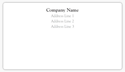Design Preview for Design Gallery: Business Services Mailing Labels, 8.7 x 4.9 cm