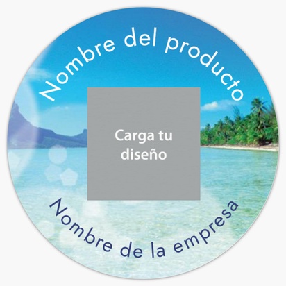 Vista previa del diseño de Galería de diseños de etiquetas para productos en hoja para viajes y alojamiento, Circular 3,8 x 3,8 cm