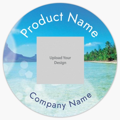 Design Preview for Design Gallery: Travel & Accommodation Product Labels on Sheets, Circle 3.8 x 3.8 cm
